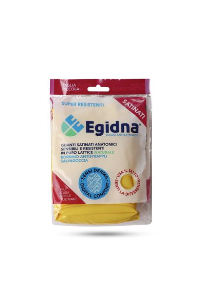 D42_Guanti satinati 100 Gomma Naturale mista misura piccola